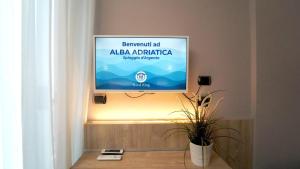 TV a/nebo společenská místnost v ubytování Hotel King