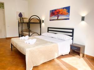 A bed or beds in a room at Aliva apartment LT