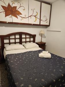 Un pat sau paturi într-o cameră la HOTEL EXPRESS MENDOZA