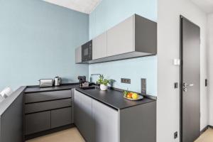 Kuchyň nebo kuchyňský kout v ubytování Nena Apartments München City East - NEW OPENING 2024