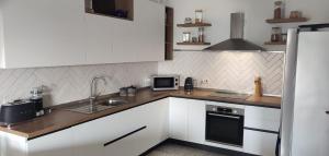 A kitchen or kitchenette at Marsaxlokk Sea Front Apartment