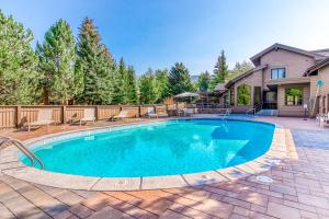 a swimming pool in the backyard of a house at Snowcreek 1536 in Sun Valley