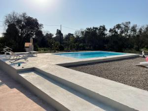 a swimming pool in a yard with two steps around it at Tenuta Palmarini in San Cataldo +31 photos