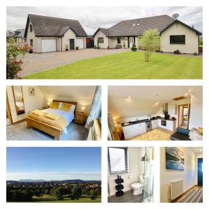 un collage di quattro foto di una casa di Brohar Annexe a Inverness