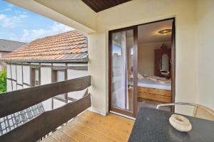 Balkón nebo terasa v ubytování Ferienhaus in Roggendorf Haus - Fernblick