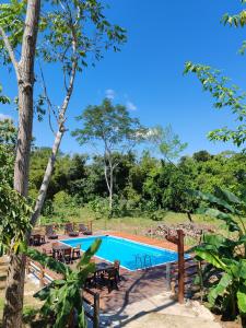 The swimming pool at or close to Finca Campestre La Flor