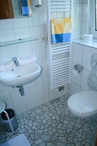 Koupelna v ubytování Pension Haus Butz
