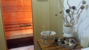 Ванна кімната в Ferienwohnung für 2 Personen ca 22 qm in Plitvicka Jezera, Plitvitzer Seen