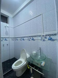 Bilik mandi di Mini apartamento en Ayacucho