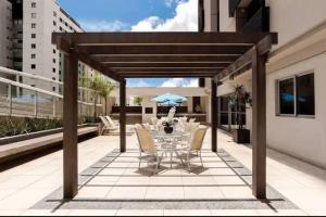 Μπαλκόνι ή βεράντα στο Flat no S4 Hotel em Águas Claras