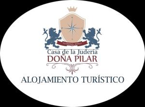 um logótipo para a Universidade Albuquerque Tucsonota em Casa de la Judería Doña Pilar em Sevilha