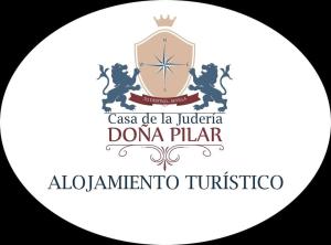 a logo for the albuquerque tucsonota university at Casa de la Judería Doña Pilar in Seville