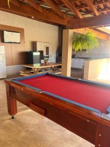 Biliár nebo kulečník v ubytování Recanto Olavinho