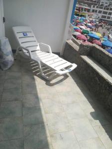 Balkoni atau teres di Casa de playa frente a la arena