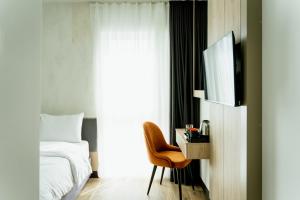 Postel nebo postele na pokoji v ubytování Lamede SELF CHECK-IN