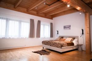 מיטה או מיטות בחדר ב-Austria Parks - Leutasch