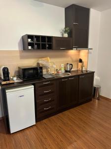 Kuchyň nebo kuchyňský kout v ubytování MonarX Suites + 13 fotografií