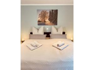 Ένα ή περισσότερα κρεβάτια σε δωμάτιο στο Holiday apartment mountain view