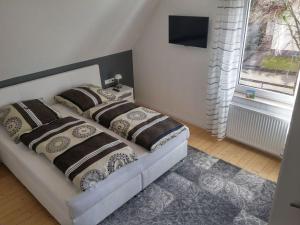 Ένα ή περισσότερα κρεβάτια σε δωμάτιο στο Lovely apartment in Bad Driburg