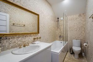 Koupelna v ubytování Cottage by the Baltic + 10 fotografií