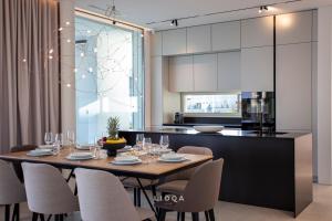 Köök või kööginurk majutusasutuses LIOQA Resort