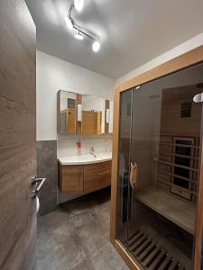 Koupelna v ubytování Apartment Alpenstyle Ennstal