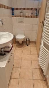 Ένα μπάνιο στο Schöne Wohnung in Worms Private Gastgeber
