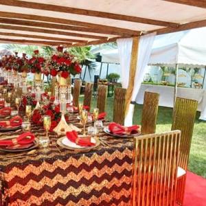 stół na imprezę pod namiotem w obiekcie Sofitel 3 bedrooms own compound Mamboleo w mieście Kisumu