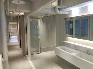 Koupelna v ubytování 日初青旅 Sundaily Hostel 北車 + 29 fotografií