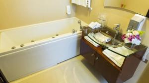 
A bathroom at Hotel Zelengora
