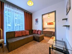 Χώρος καθιστικού στο Hotel Zacisze