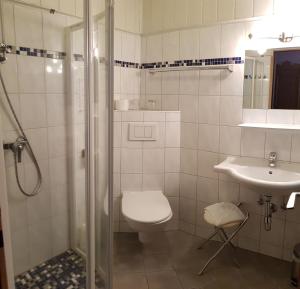 Kúpeľňa v ubytovaní Gasthof Schauer