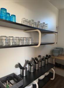 Starlight Camping Pods的咖啡和沏茶工具