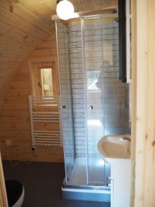 Koupelna v ubytování Polderlodge