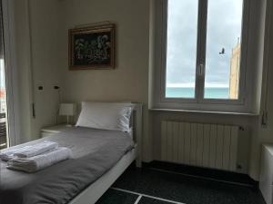 Giường trong phòng chung tại Mare e Monti