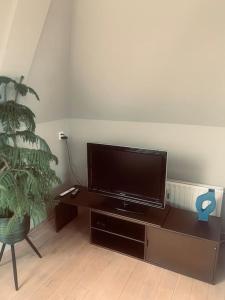 Et tv og/eller underholdning på Have a nice stay! - Main Street beachapartment, beach 150 meters