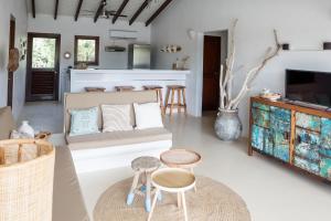 Μια τηλεόραση ή/και κέντρο ψυχαγωγίας στο Watervilla Blou Bonaire - Waterlands Village