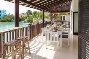 Μπαλκόνι ή βεράντα στο Watervilla Blou Bonaire - Waterlands Village