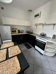 Kjøkken eller kjøkkenkrok på Gdynia Śródmieście Necla Apartament