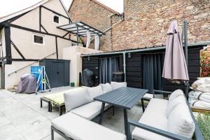 Patio nebo venkovní prostory v ubytování Gîte de l'étoile Achenheim 3 chambres - jacuzzi