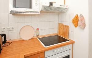 Kuchyň nebo kuchyňský kout v ubytování Ferienwohnung Waren Müritz