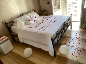 Voodi või voodid majutusasutuse Meramees Hotel toas