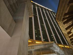 a view of a building at night at Executive Unit by Mandalay Casino at Strip Las Vegas in Las Vegas