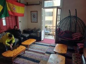 Istumisnurk majutusasutuses Meramees Hotel