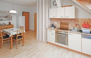 Η κουζίνα ή μικρή κουζίνα στο Lovely Apartment In Mirow Ot Schwarz With Wifi