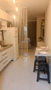 Nhà bếp/bếp nhỏ tại Condomínio da Fé