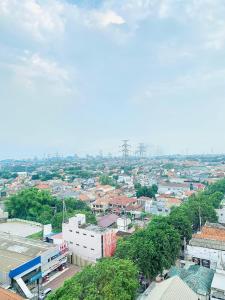 Ein allgemeiner Blick auf Gresik oder ein Stadtblick von des Hotels aus