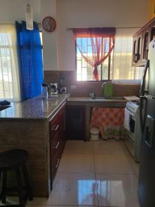 Køkken eller tekøkken på Alojamiento Piquero Azul