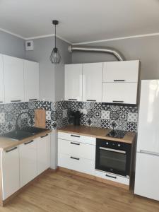 Kuchyňa alebo kuchynka v ubytovaní Apartament Perła Kutna