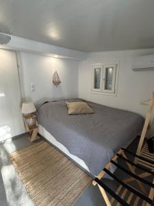 a bedroom with a large bed in a room at Villa Elia in Néa Koróni